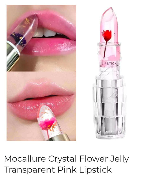 Mocallure Crystal Flower Jelly Transparent Pink Lipstick