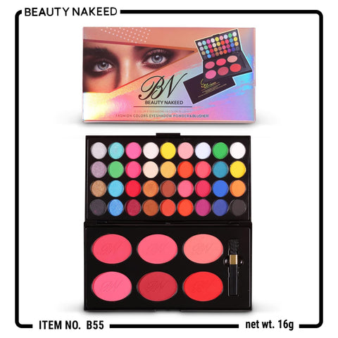 Beauty Nakeed Multi-Color Eyeshadow &  Blusher | Highly Pigmented & Long-Lasting